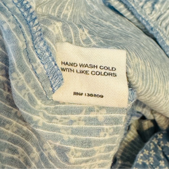 HATCH Blue Cotton Calico Floral Sleeveless Maternity boho Dress size 0 - Picture 8 of 9